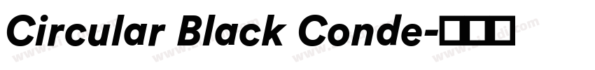 Circular Black Conde字体转换
